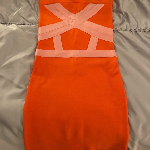 Bebe Strapless Bandeau Dress - Picture 2 of 9